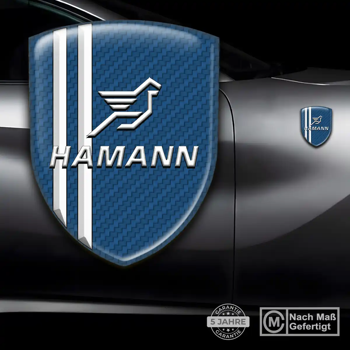 Hamann 3D Gel Aufkleber Wappen Elegantes Design