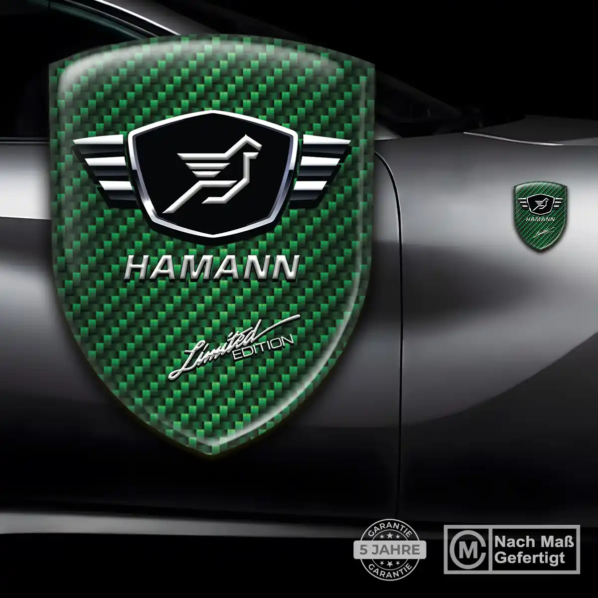 Hamann 3D Gel Aufkleber Wappen Erstklassige Qualität