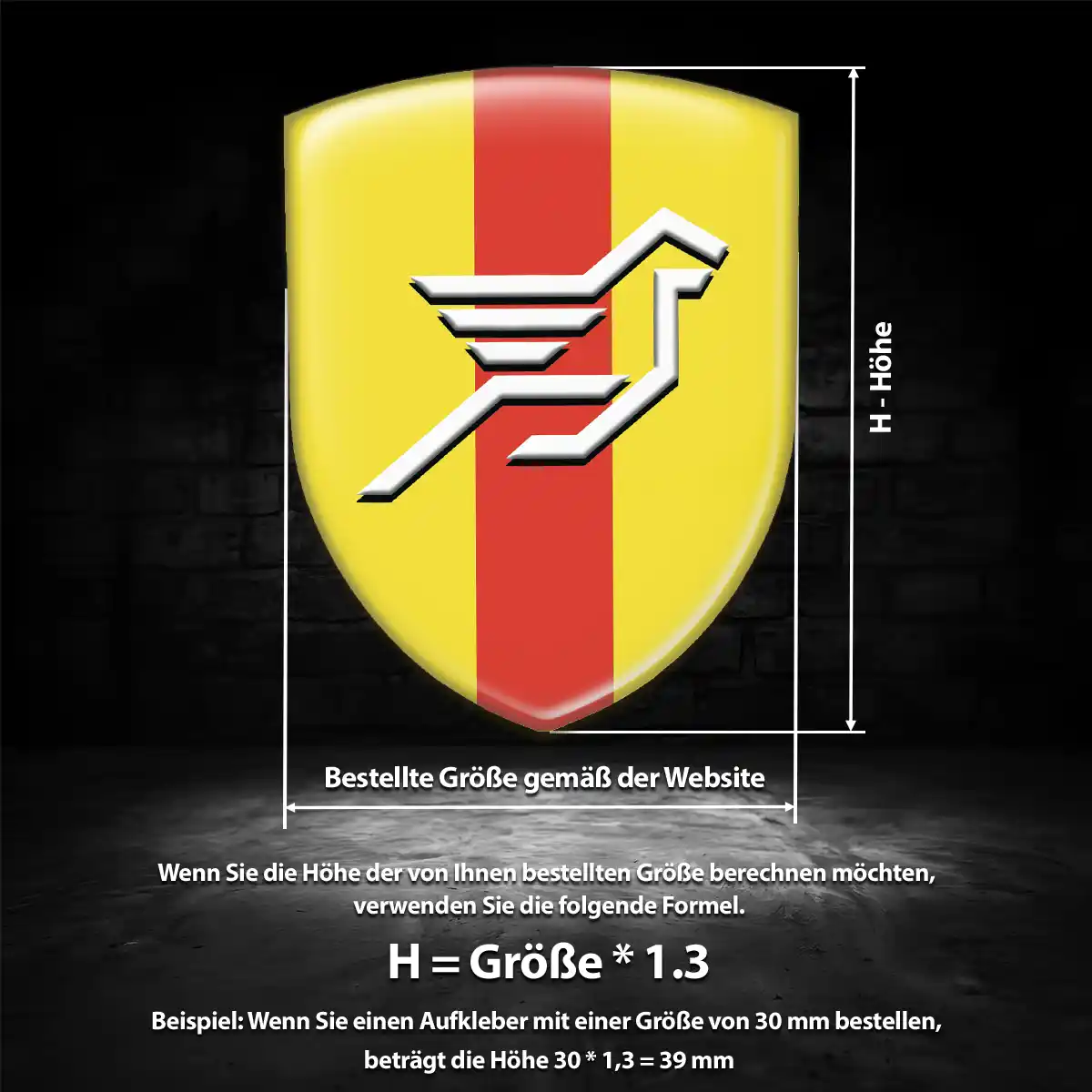 Hamann 3D Gel Aufkleber Wappen Höchste Qualität