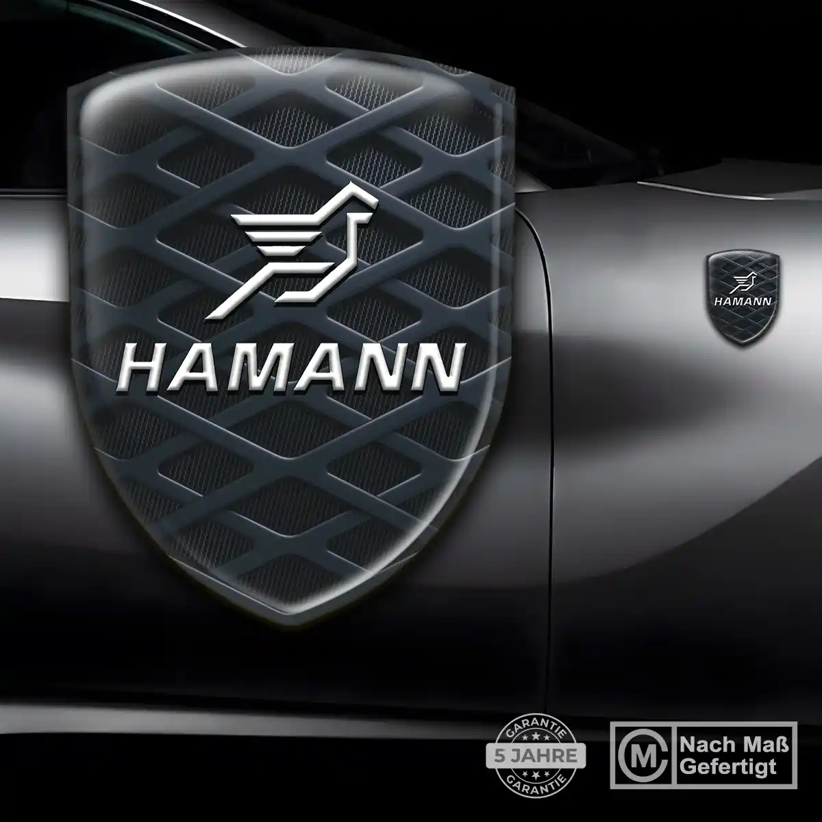 Hamann 3D Gel Aufkleber Wappen Interieurdesign