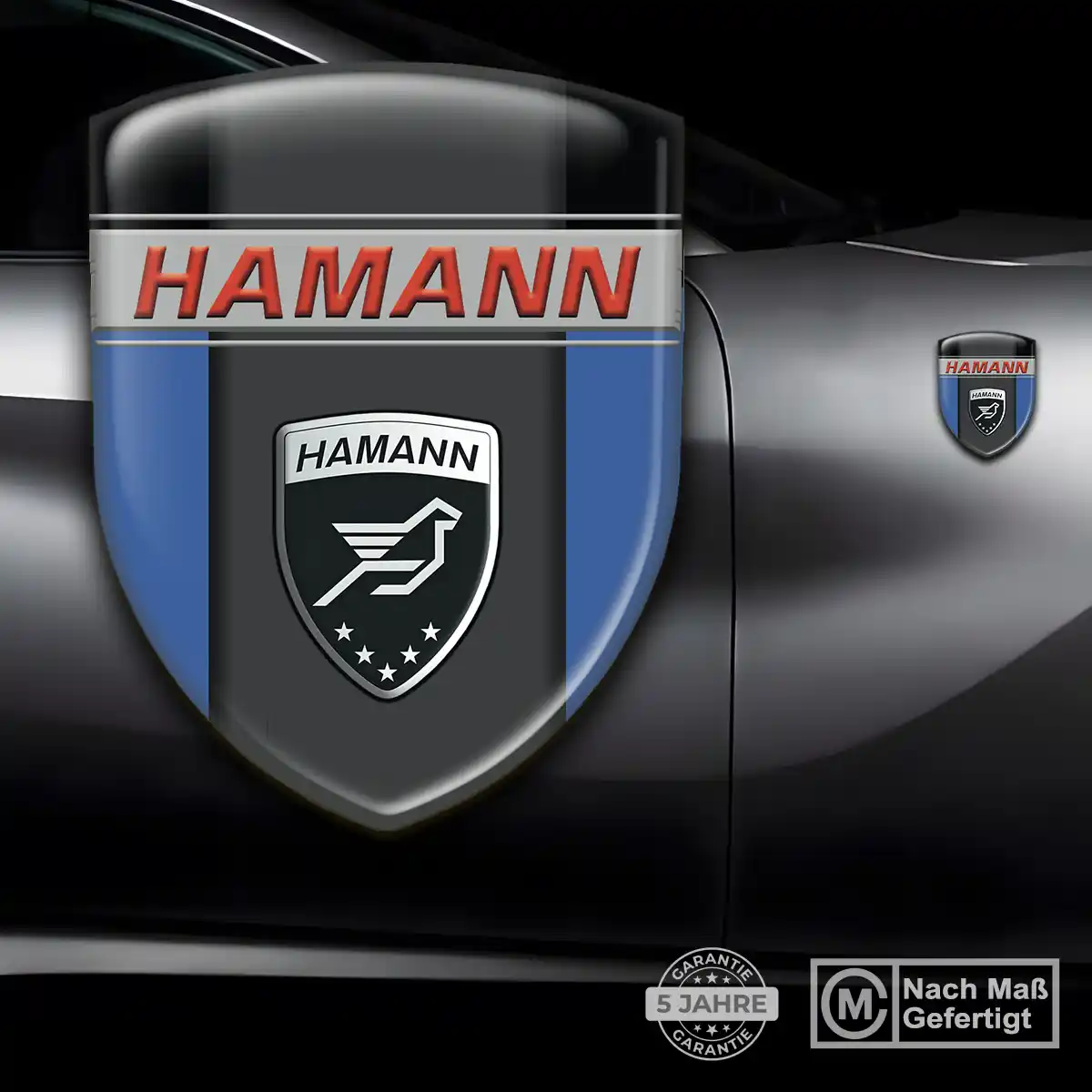 Hamann 3D Gel Aufkleber Wappen Markenedition