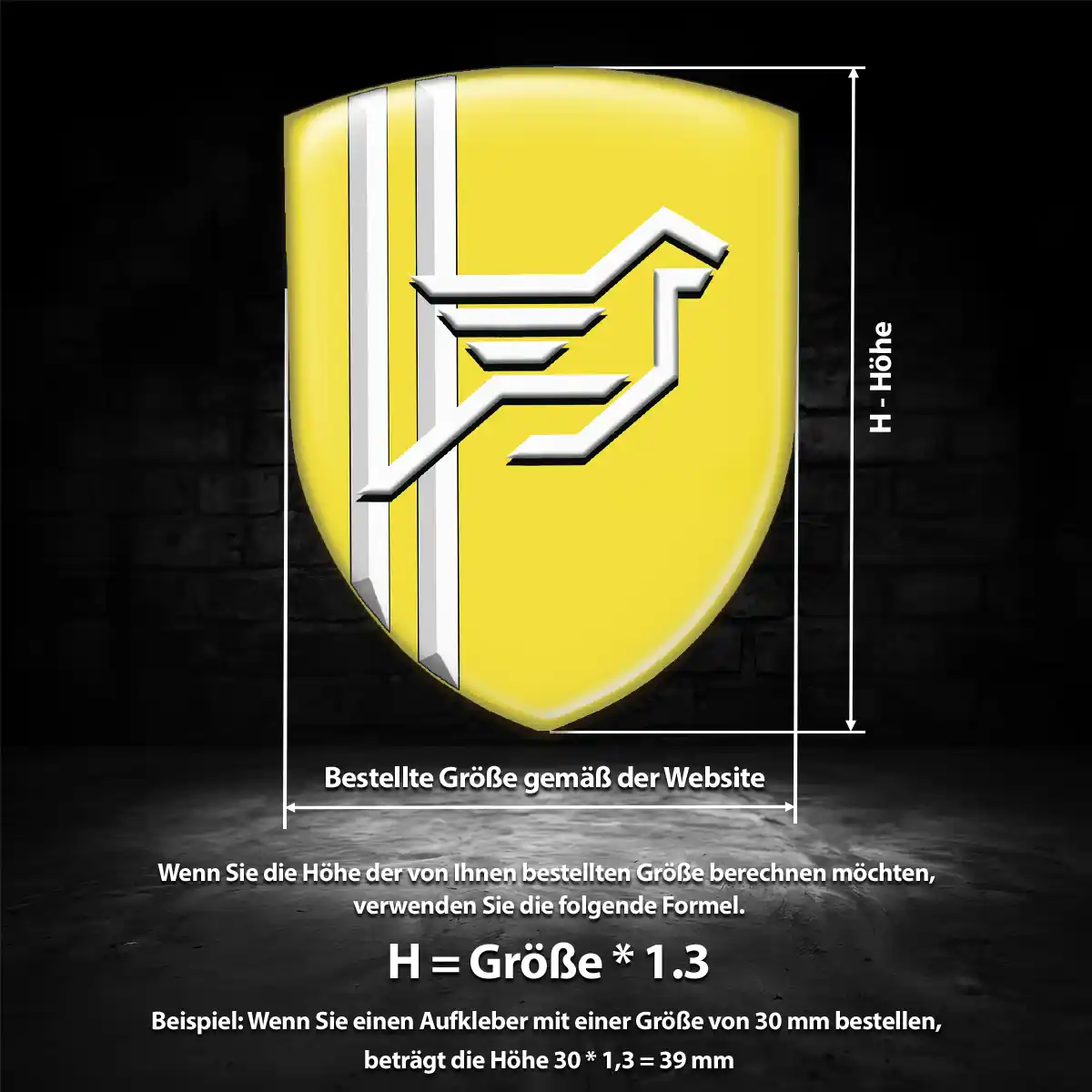 Hamann 3D Gel Aufkleber Wappen Premium-Edition