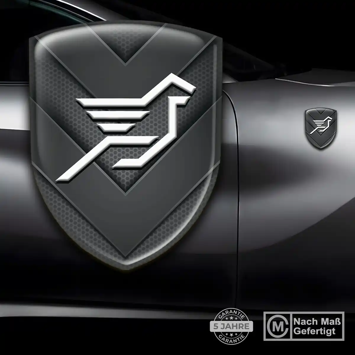 Hamann 3D Gel Aufkleber Wappen Stilvolles Design