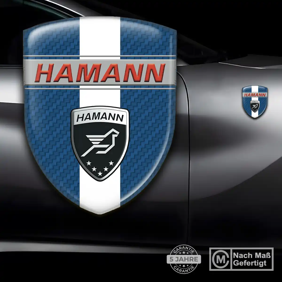Hamann Aufkleber 3D Gel Emblem Ausdrucksstarkes Design