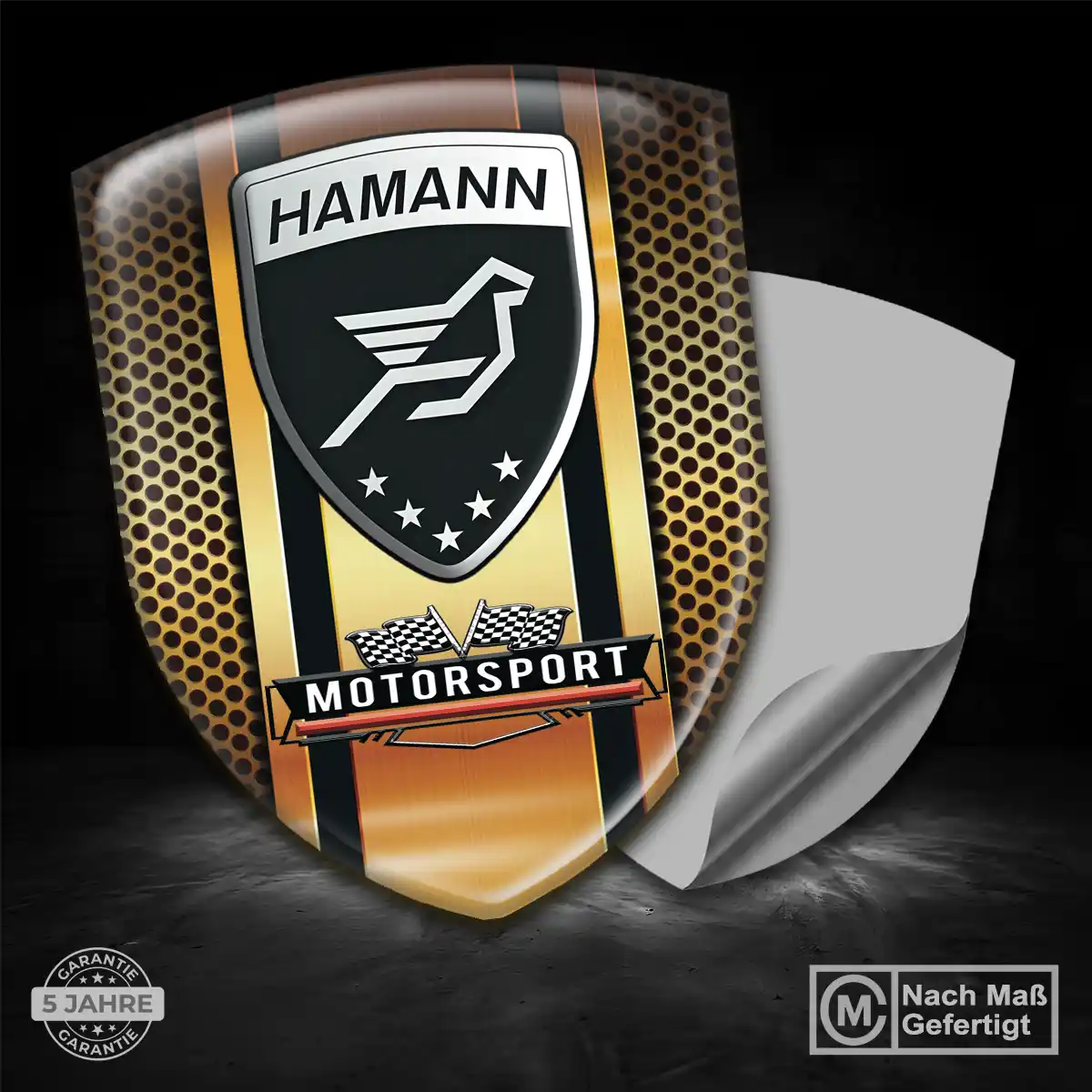 Hamann Aufkleber 3D Gel Emblem Auto Interieurdesign