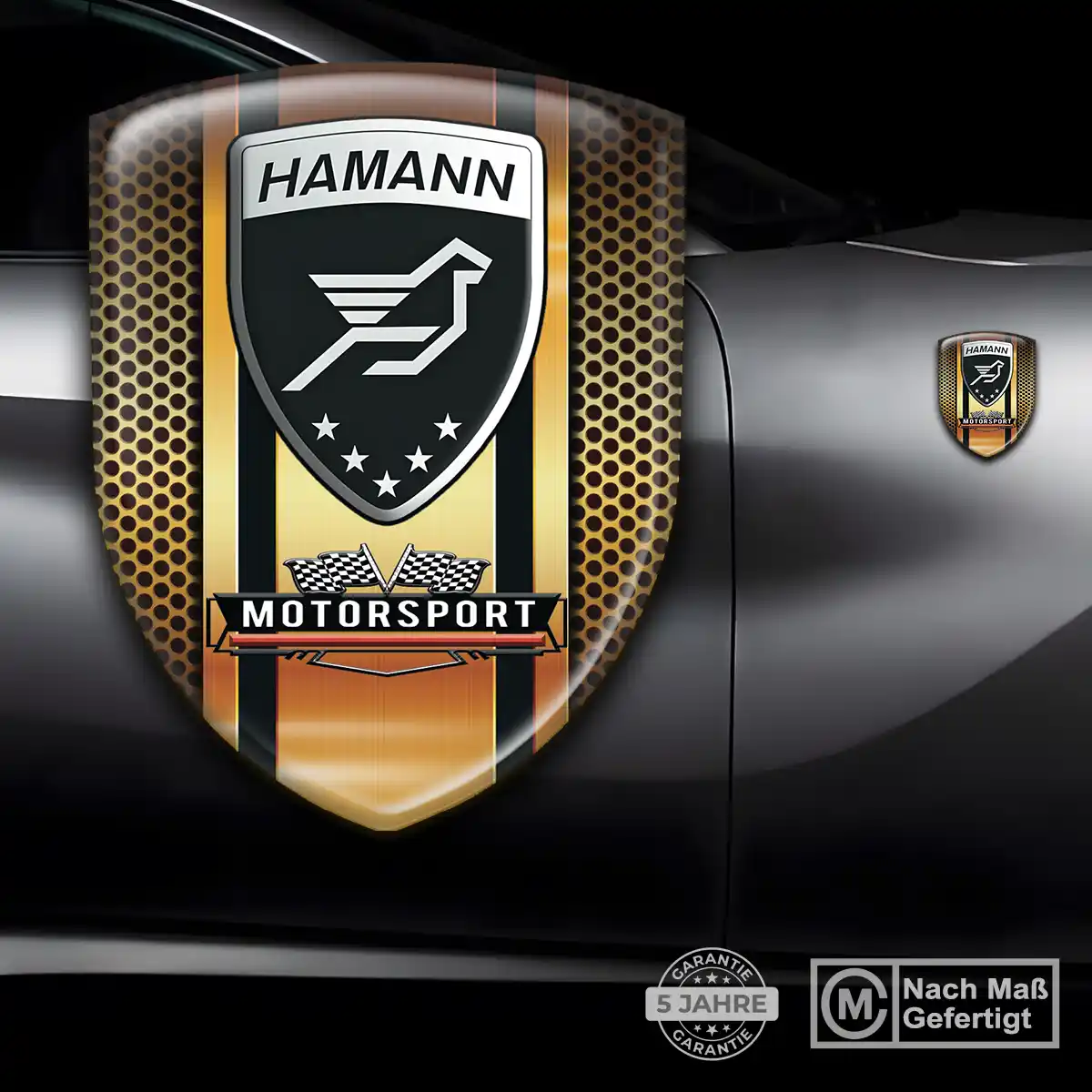 Hamann Aufkleber 3D Gel Emblem Auto Interieurdesign