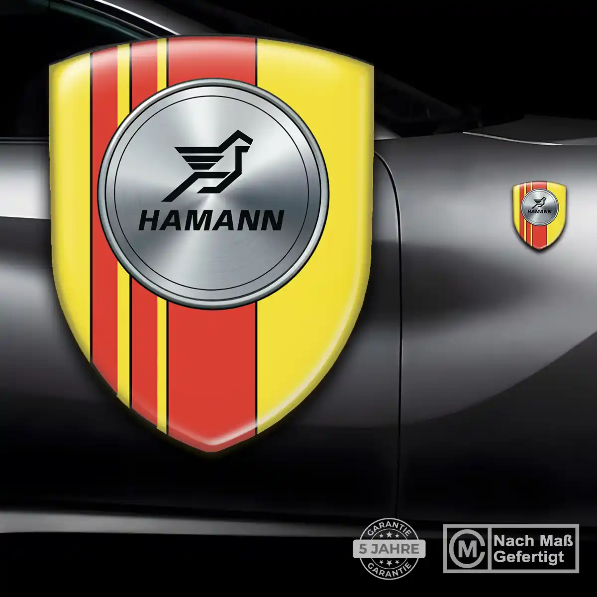 Hamann Aufkleber 3D Gel Emblem Edles Design