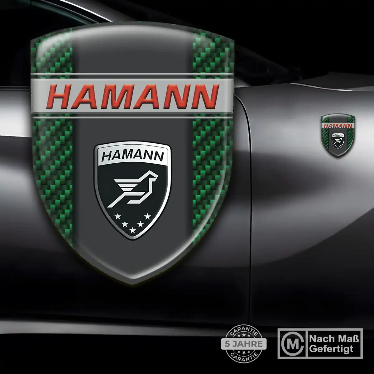 Hamann Aufkleber 3D Gel Emblem Elegantes Design