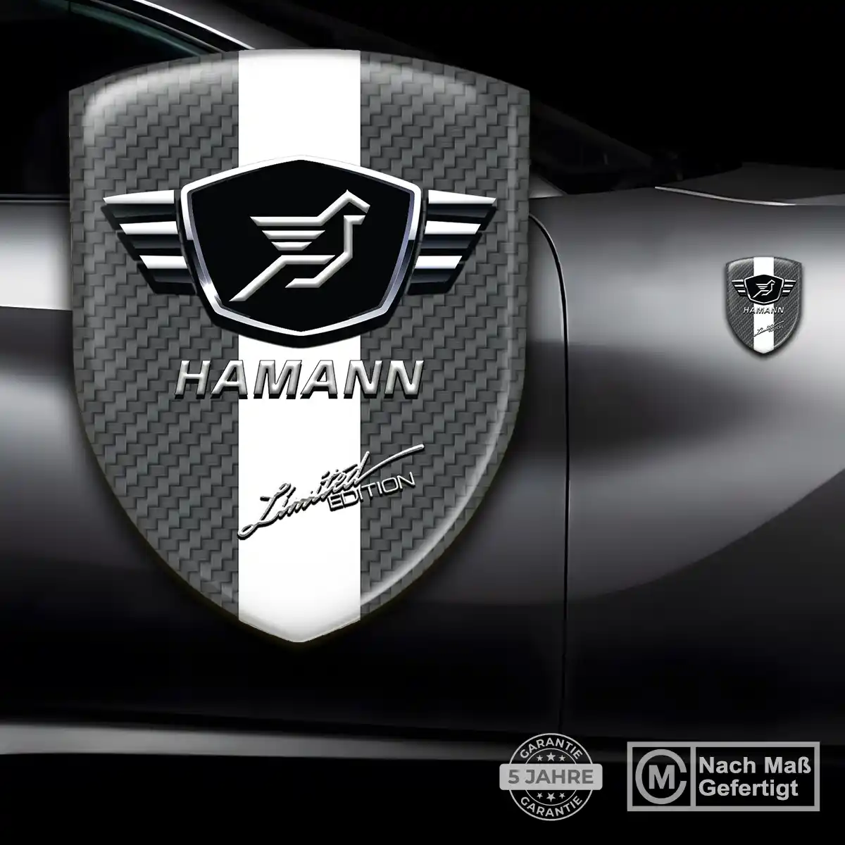 Hamann Aufkleber 3D Gel Emblem Hochwertiges Harz