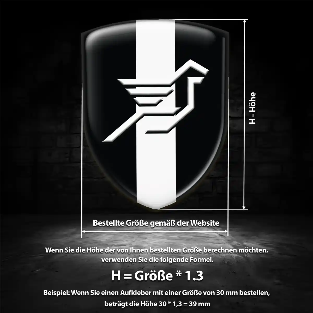 Hamann Aufkleber 3D Gel Emblem Markenedition