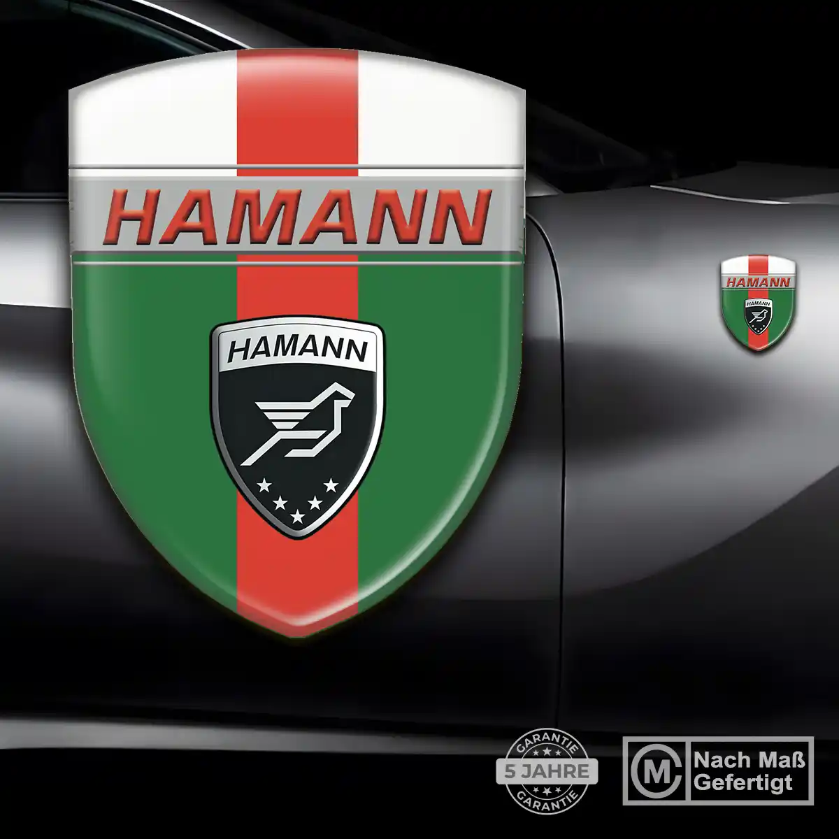 Hamann Aufkleber 3D Gel Embleme Ausdrucksstarkes Design