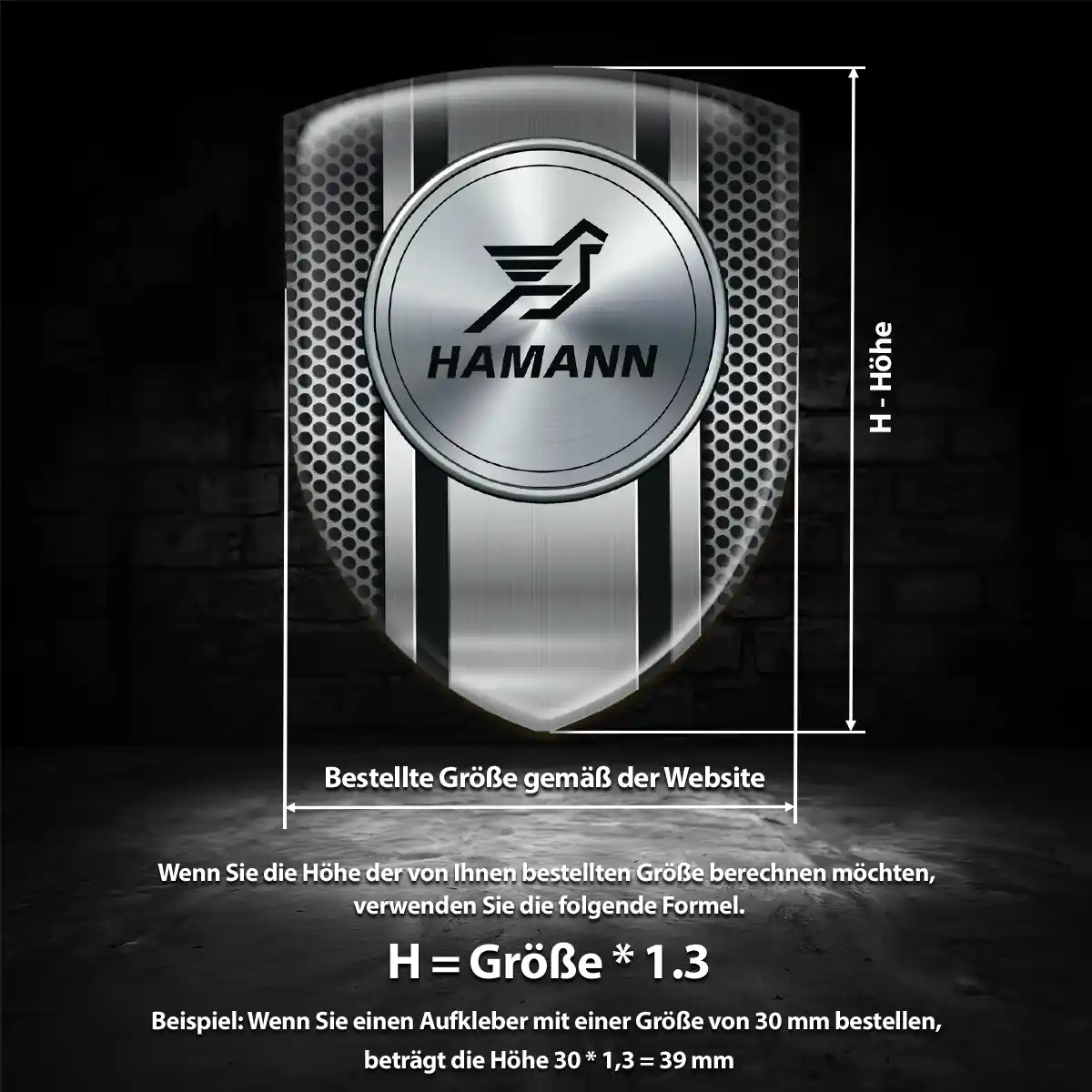 Hamann Aufkleber 3D Gel Embleme Auto Modernes Design