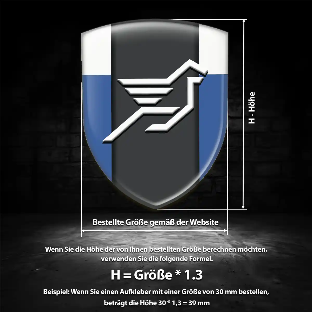 Hamann Aufkleber 3D Gel Embleme Elegantes Design