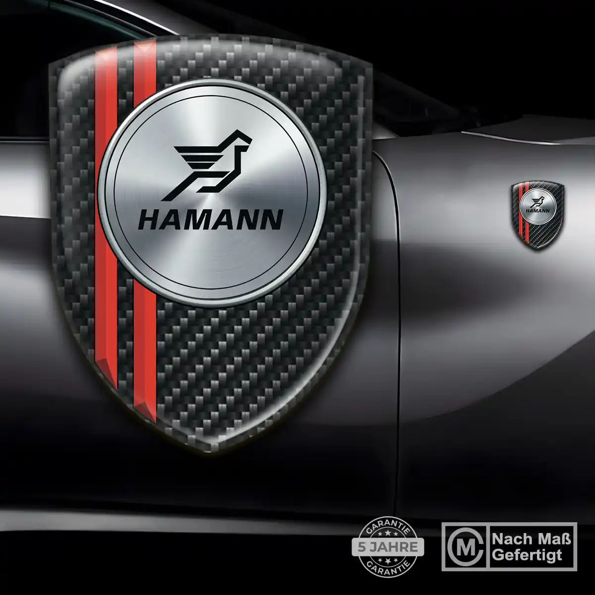 Hamann Aufkleber 3D Gel Embleme Hochwertiges Harz