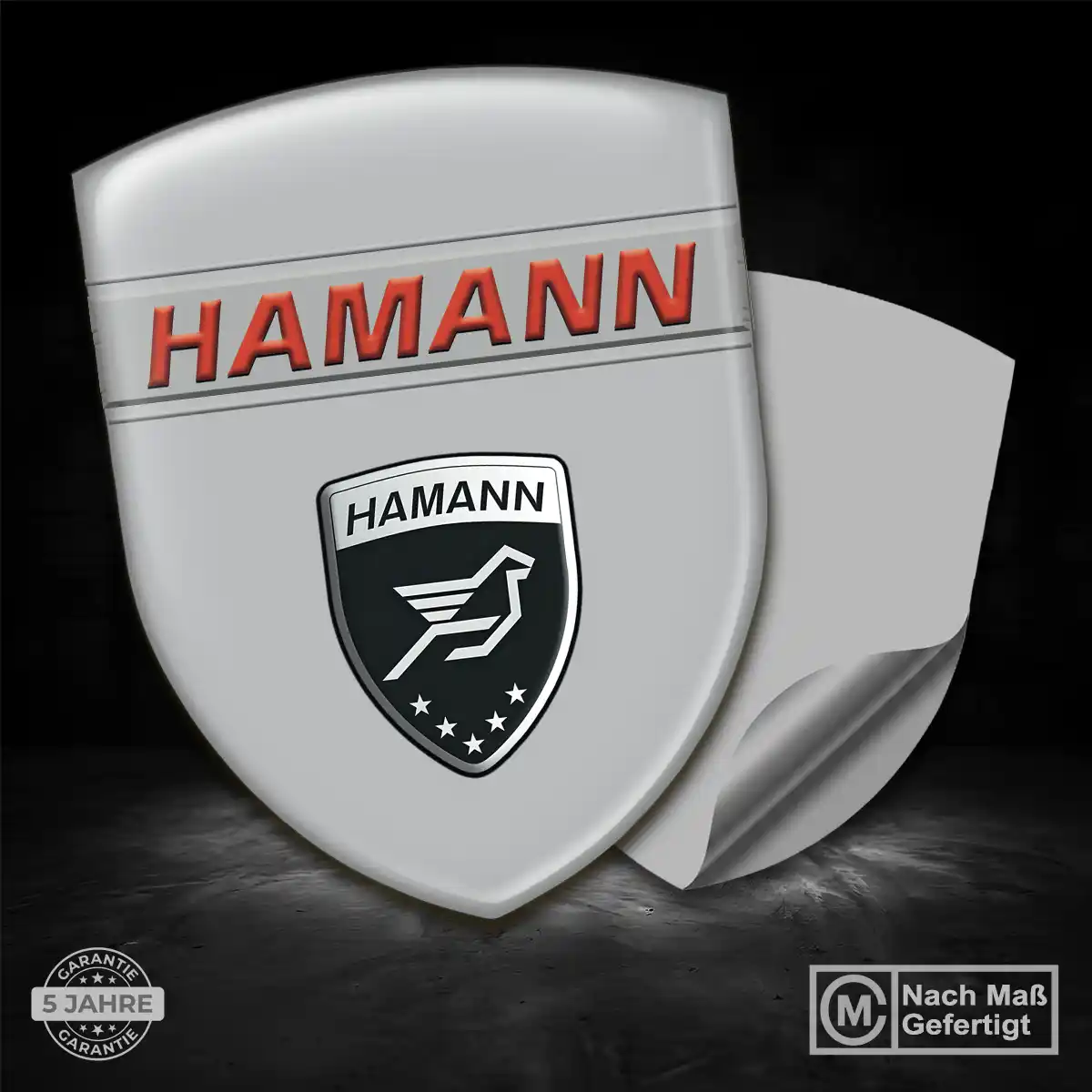 Hamann Aufkleber 3D Gel Embleme Interieurdesign