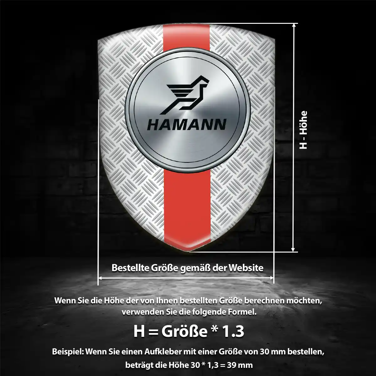 Hamann Aufkleber 3D Gel Embleme Limitierte Auflage