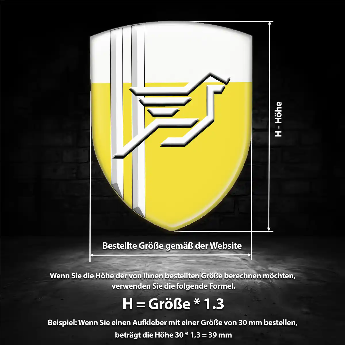 Hamann Aufkleber 3D Gel Embleme Modernes Design