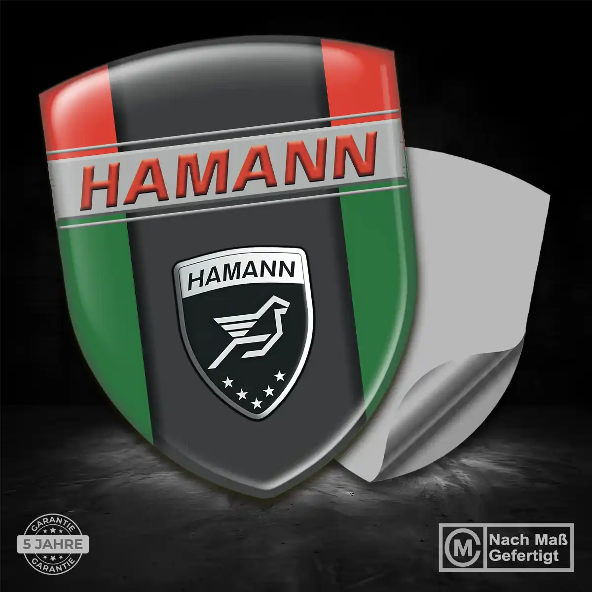 Hamann Aufkleber 3D Gel Embleme Premiumqualität