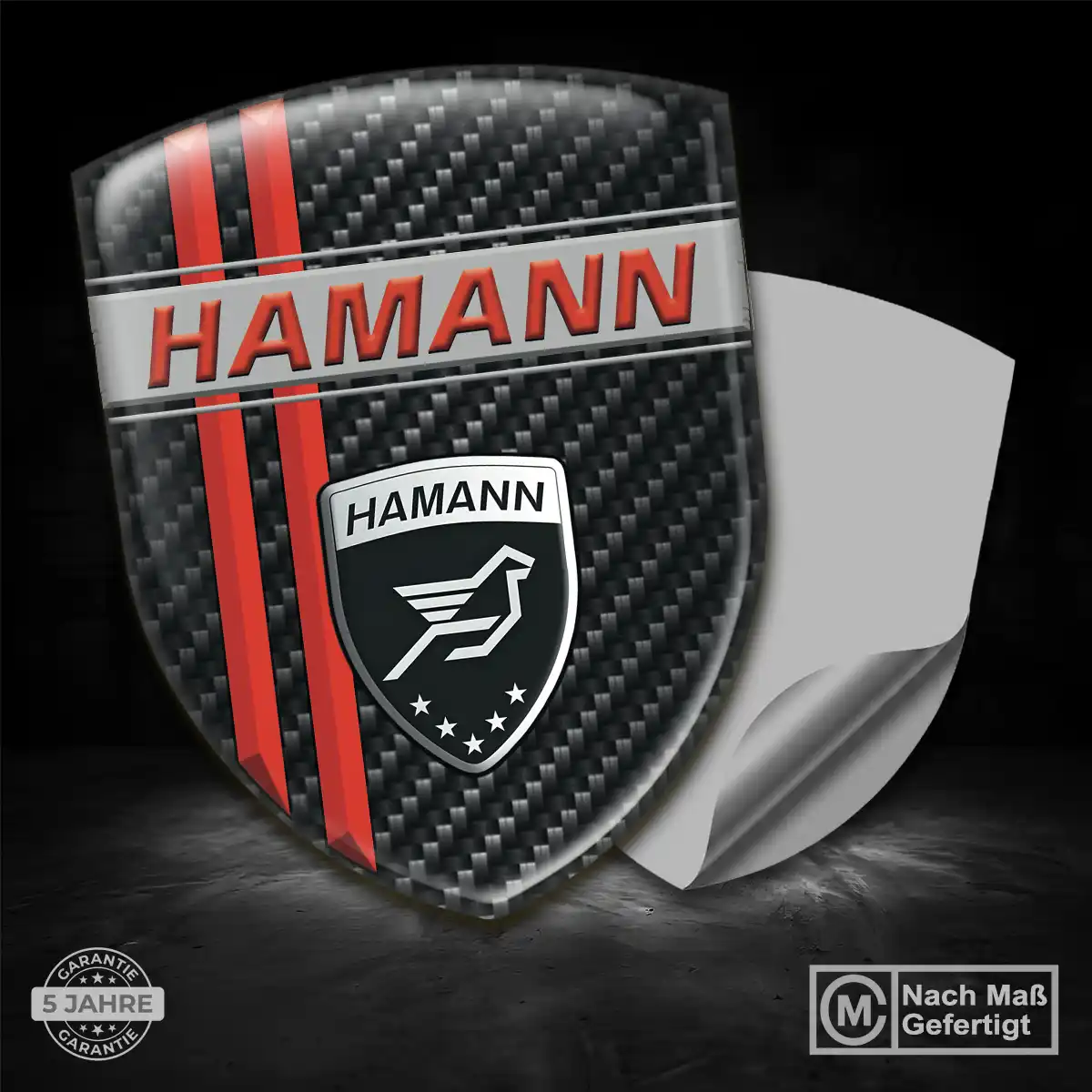 Hamann Aufkleber 3D Gel Embleme Stilvolles Design