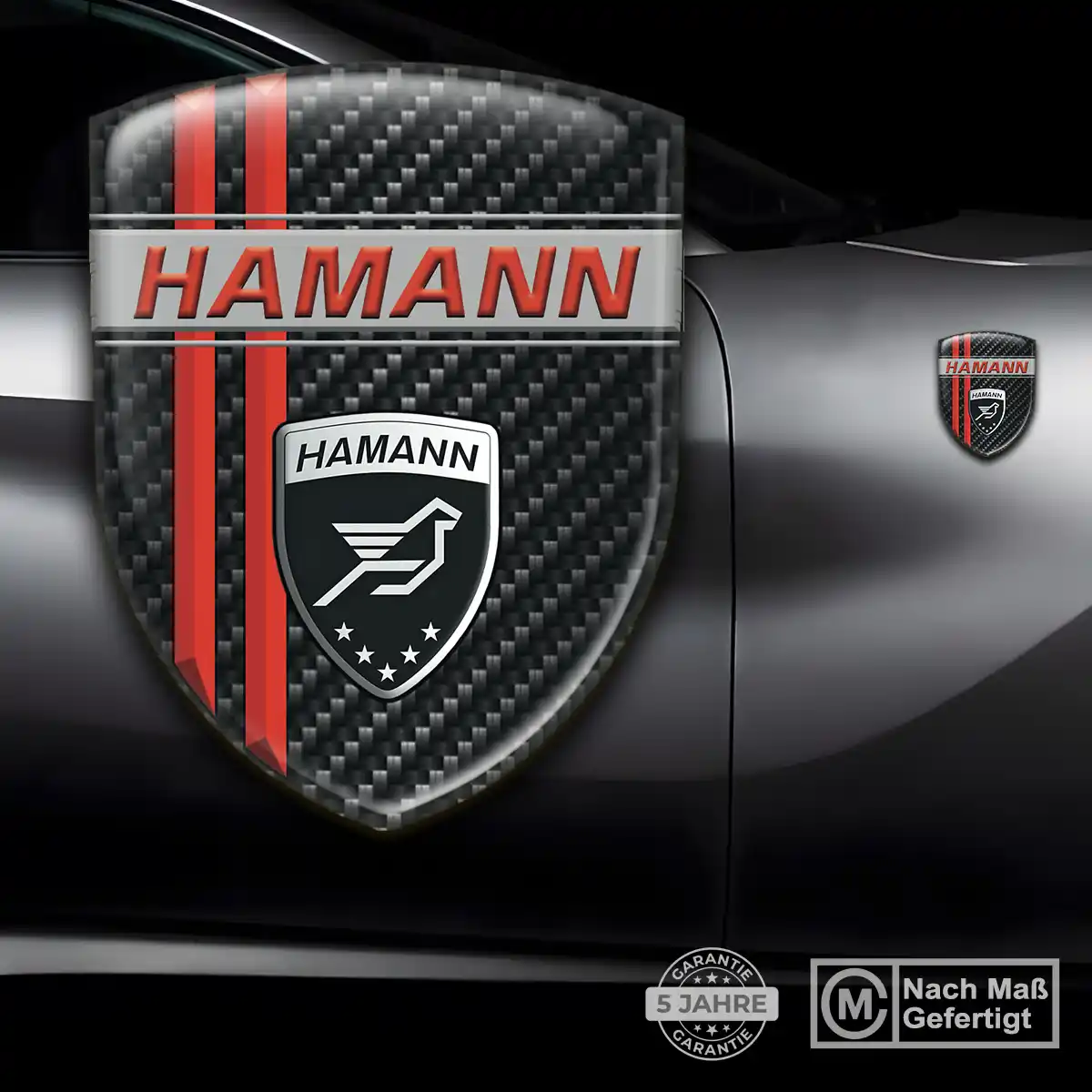 Hamann Aufkleber 3D Gel Embleme Stilvolles Design