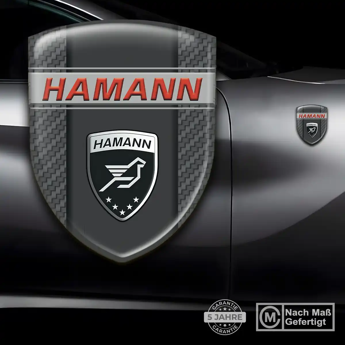 Hamann Aufkleber 3D Gel Silikon Ausdrucksstarkes Design