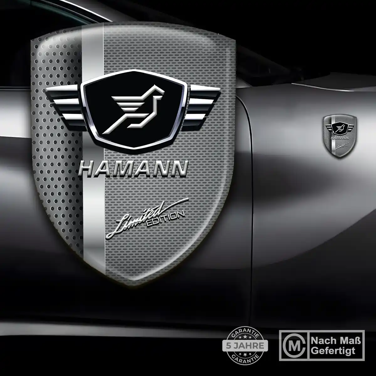 Hamann Aufkleber 3D Gel Silikon Auto Edles Design