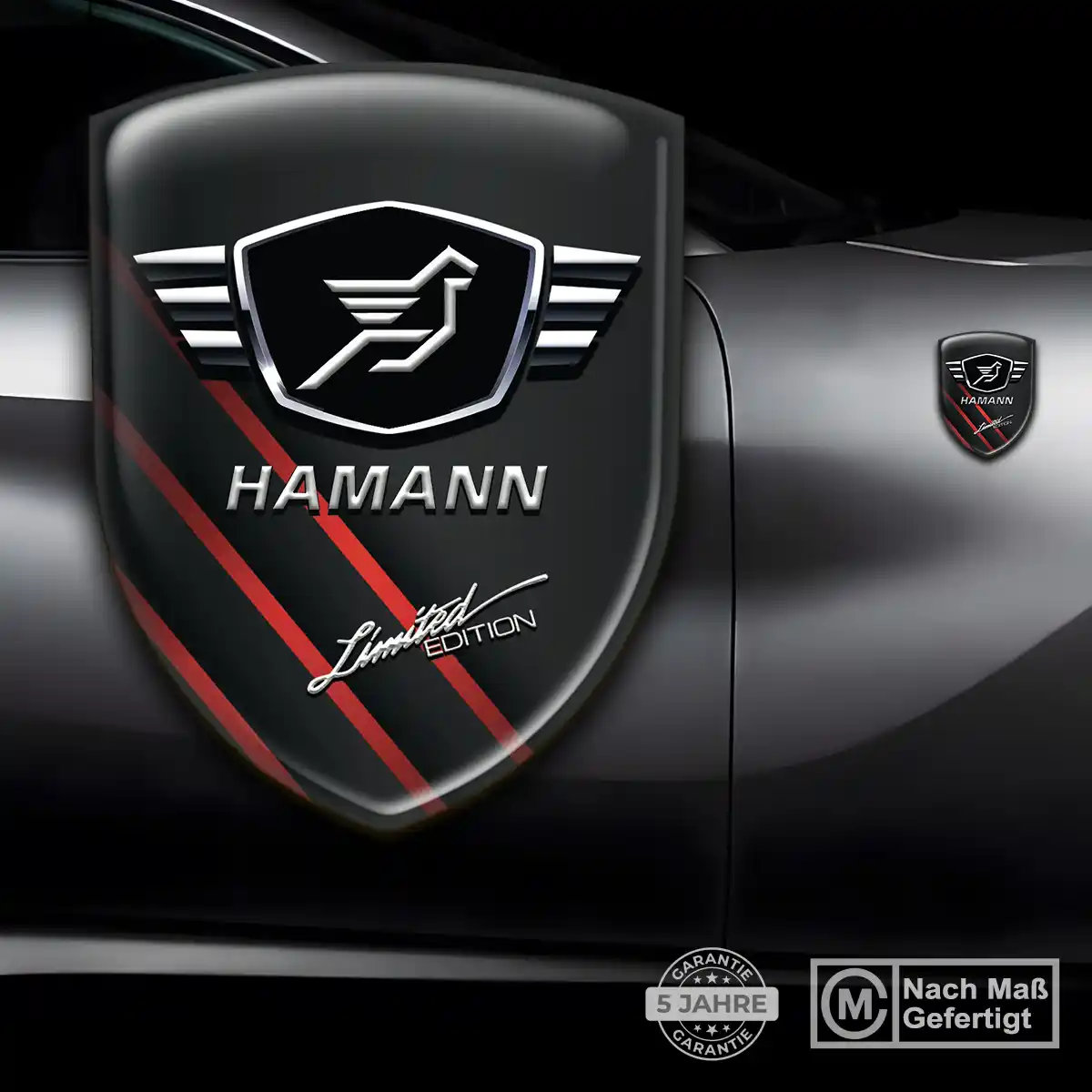 Hamann Aufkleber 3D Gel Silikon Auto Hochwertiges Harz