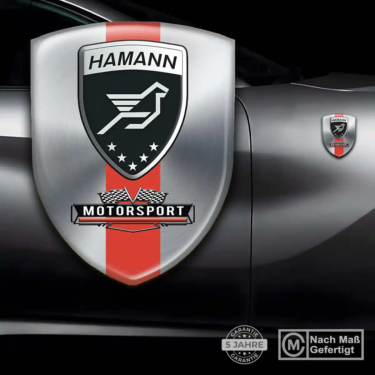 Hamann Aufkleber 3D Gel Silikon Auto Markenedition