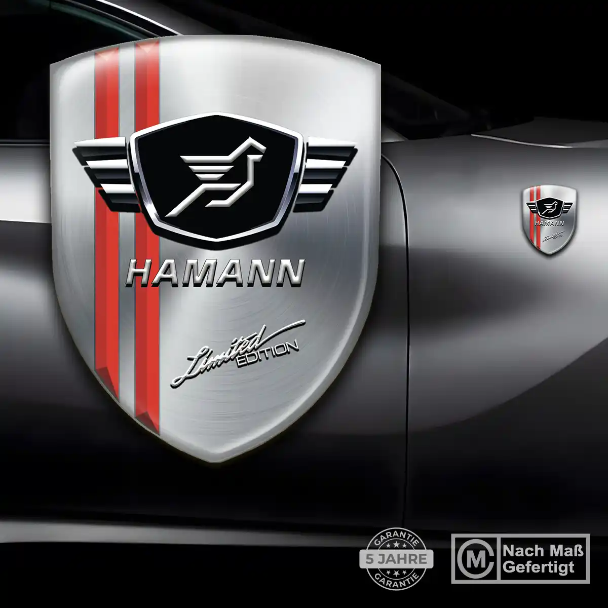 Hamann Aufkleber 3D Gel Silikon Auto Tuningfahrzeug