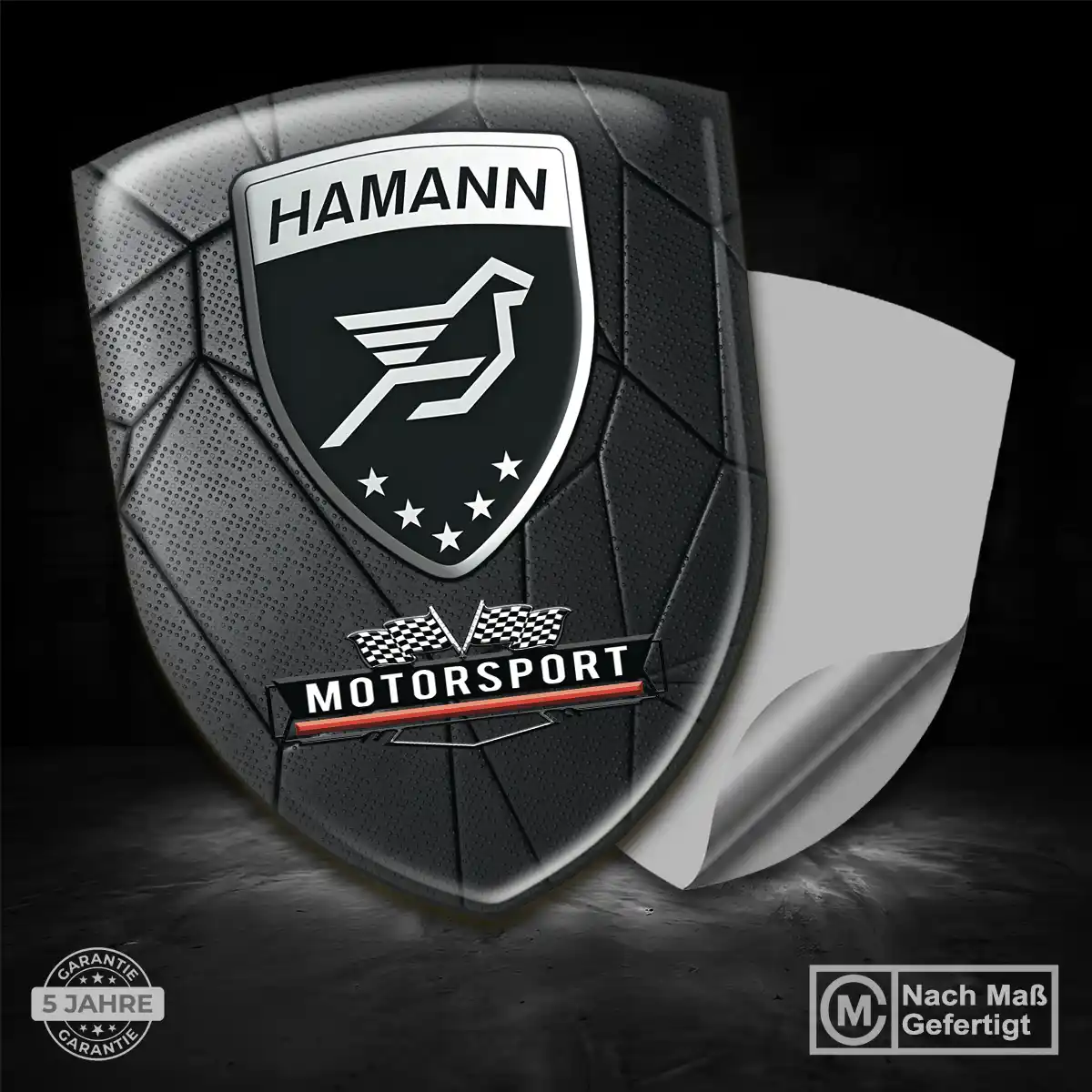 Hamann Aufkleber 3D Gel Silikon Elegantes Design