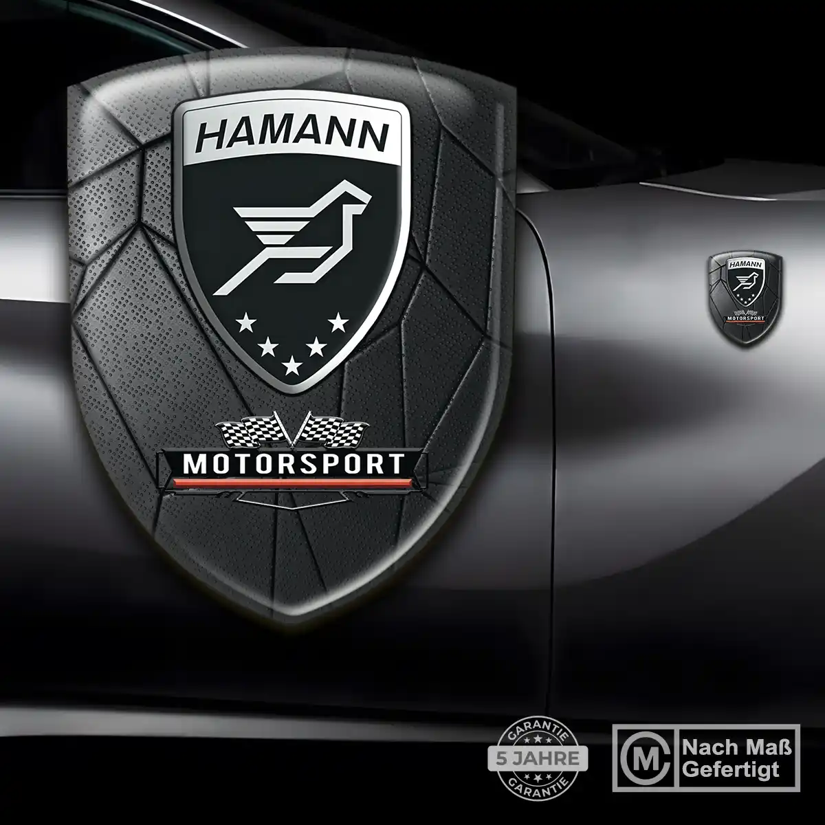 Hamann Aufkleber 3D Gel Silikon Elegantes Design
