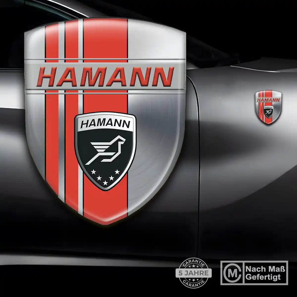 Hamann Aufkleber 3D Gel Silikon Hochwertiges Harz