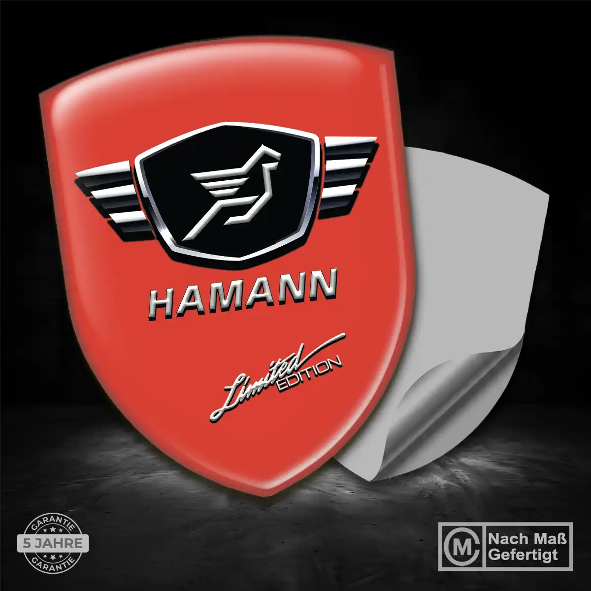 Hamann Aufkleber 3D Gel Silikon Luxus-Edition