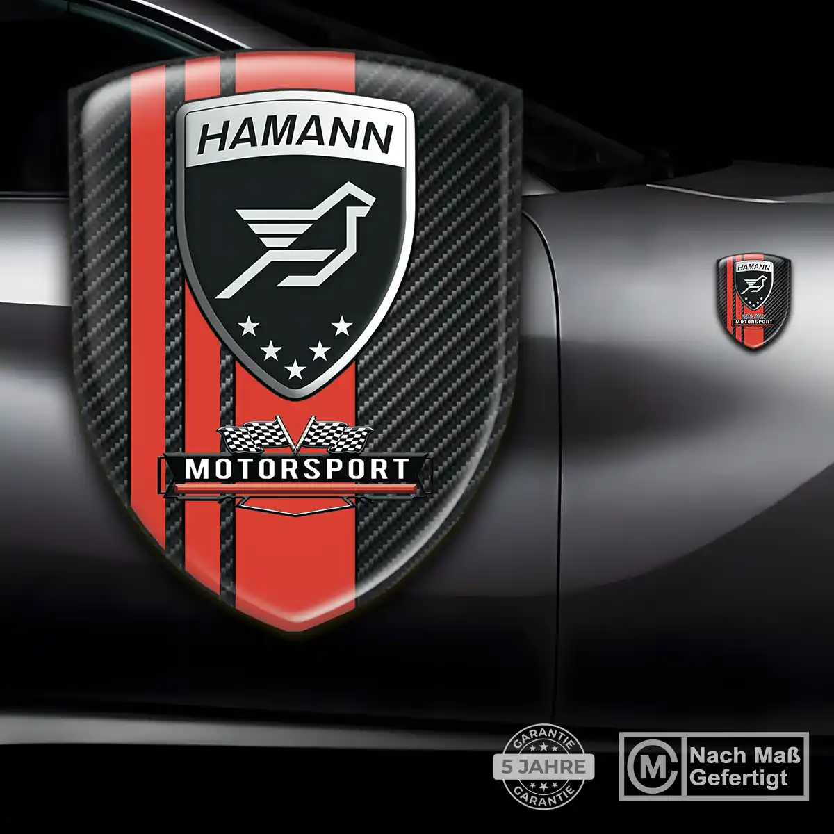 Hamann Aufkleber 3D Gel Silikon Markenedition