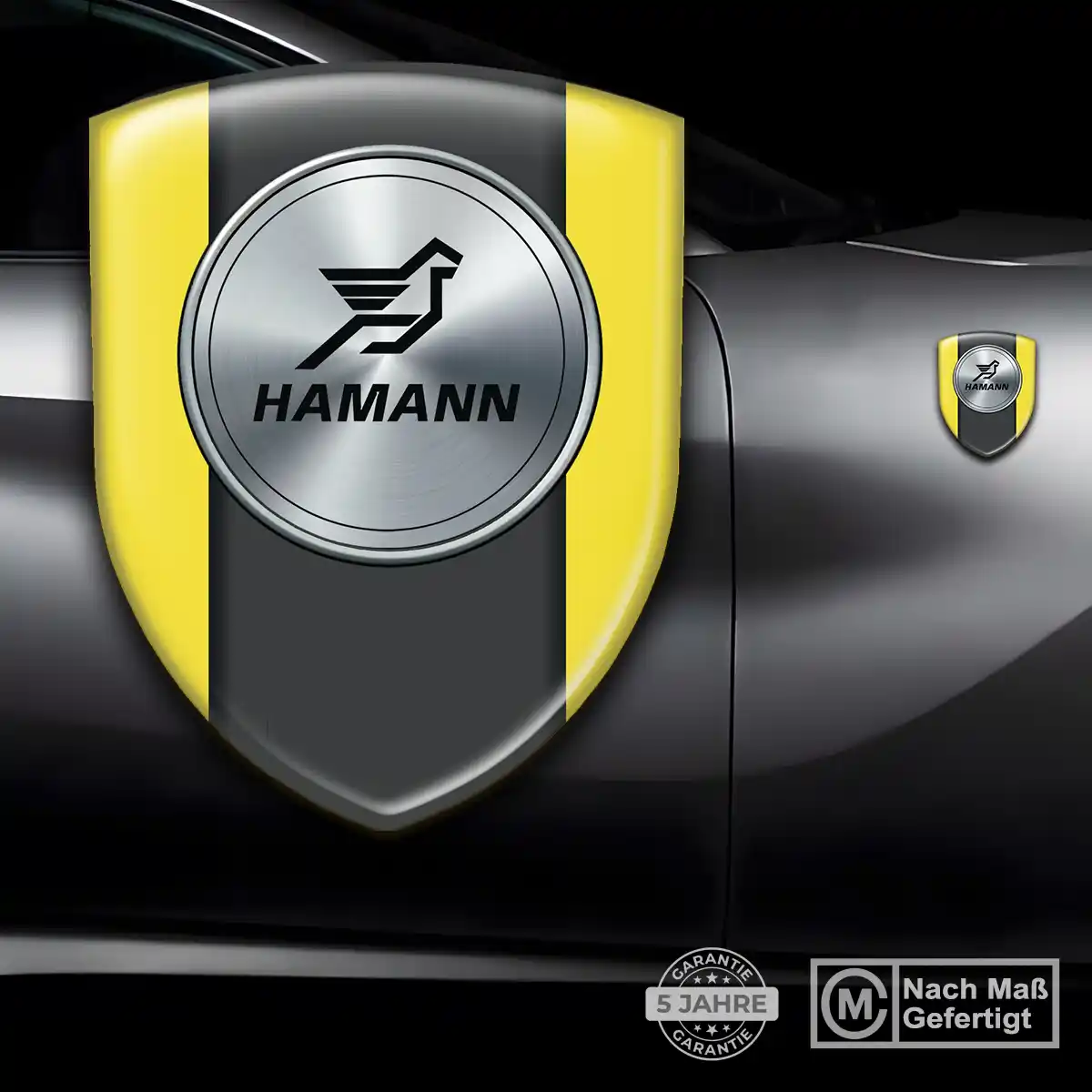 Hamann Aufkleber 3D Gel Silikon Stilvolles Design