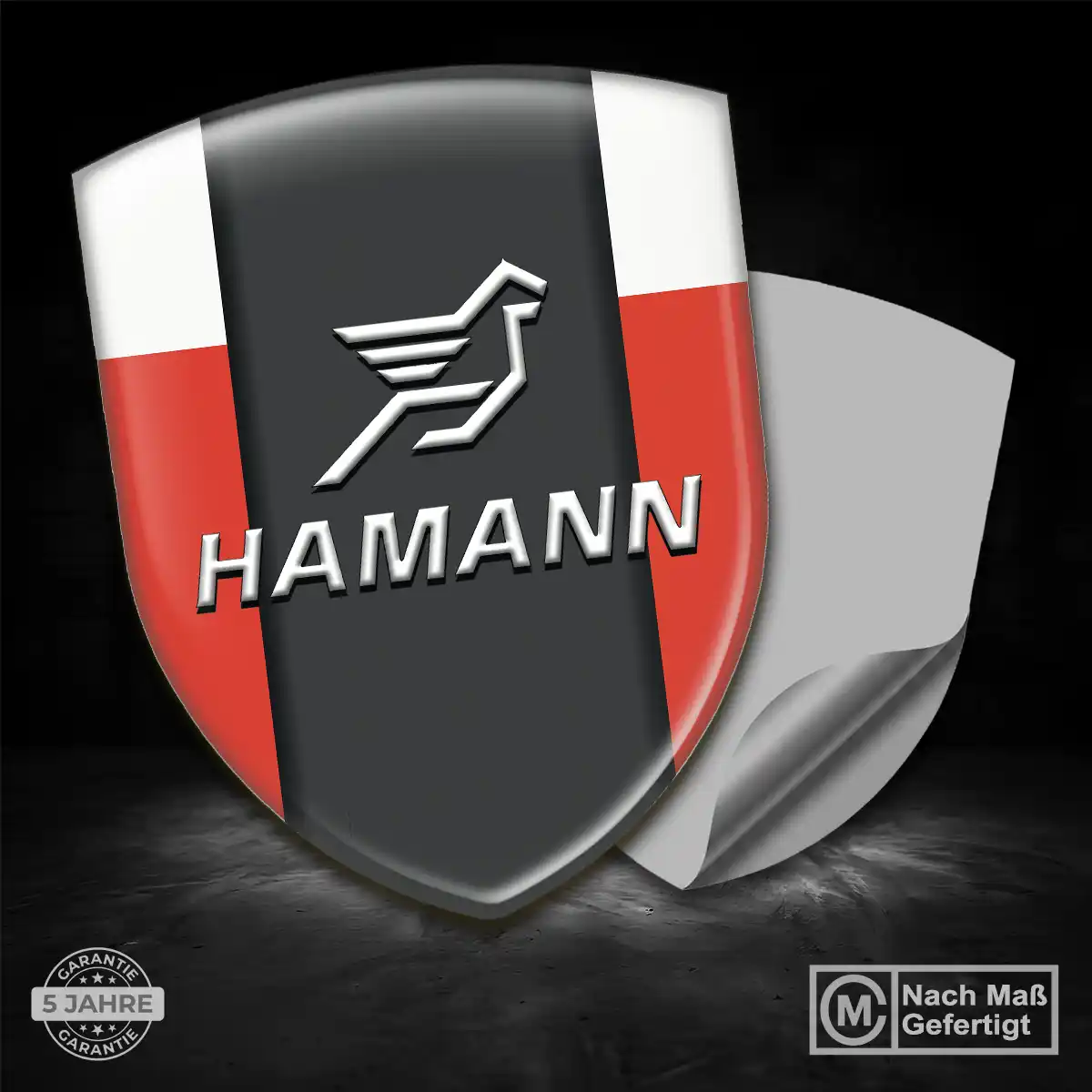 Hamann Aufkleber 3D Gel Wappen Anspruchsvolles Design