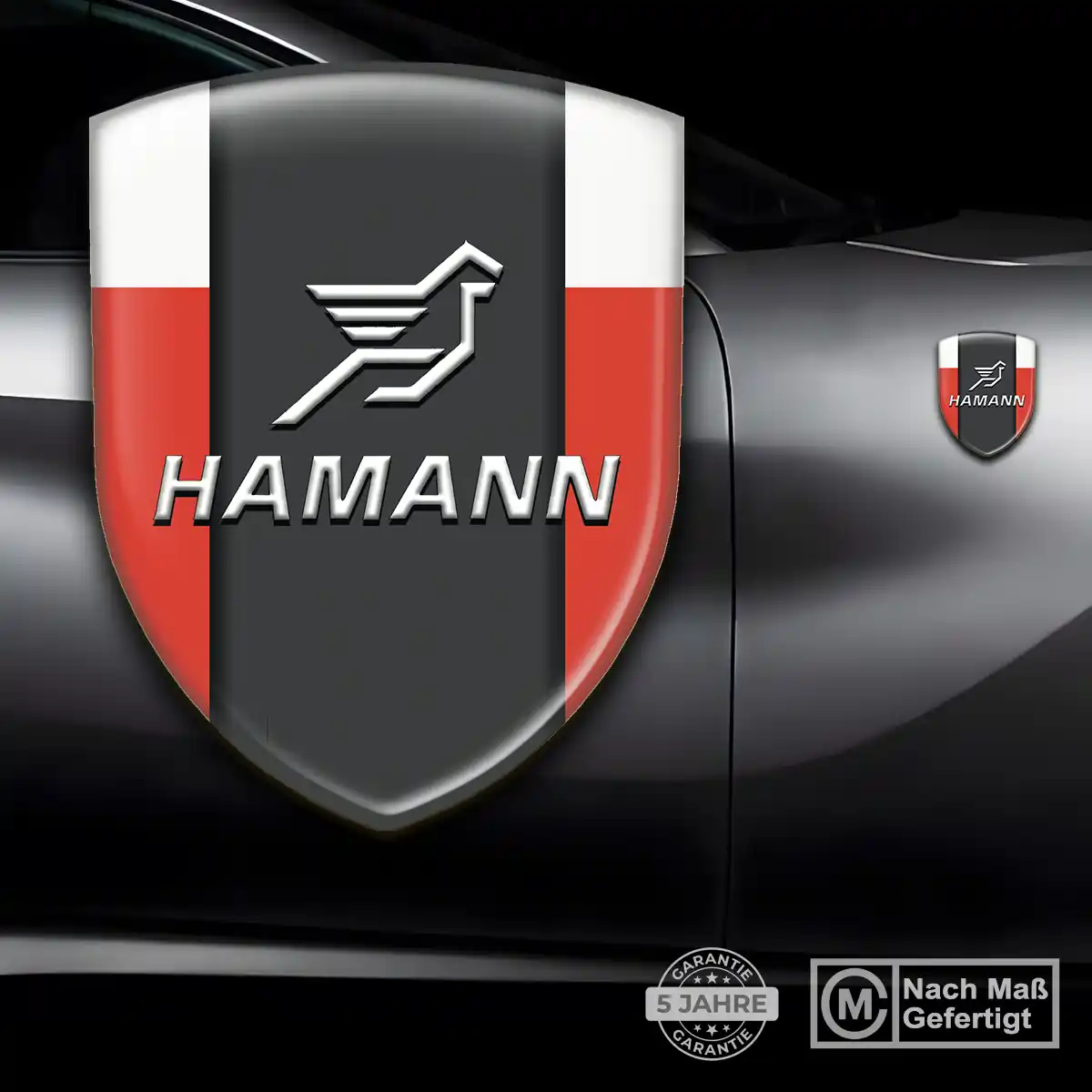 Hamann Aufkleber 3D Gel Wappen Anspruchsvolles Design