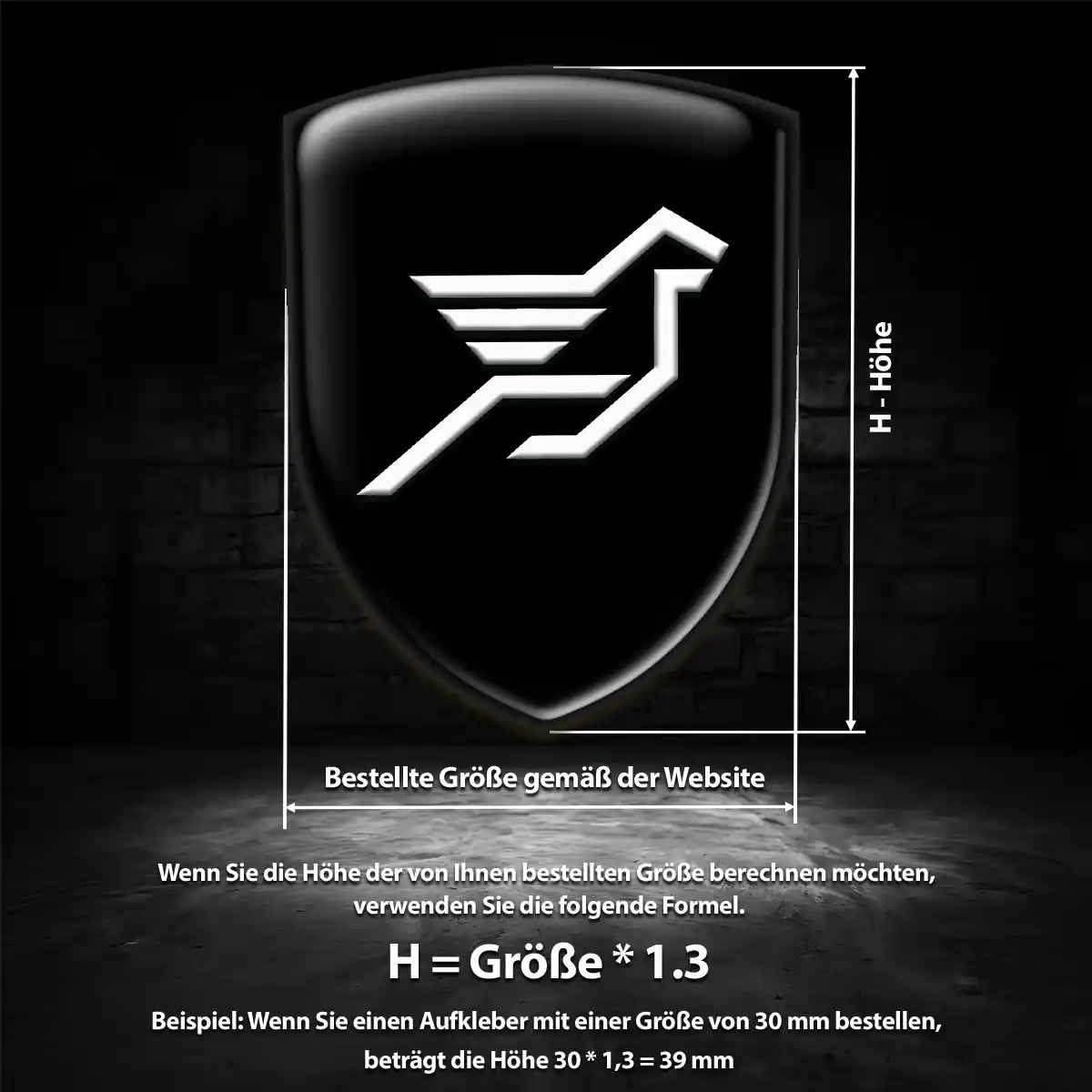 Hamann Aufkleber 3D Gel Wappen Ausdrucksstarkes Design