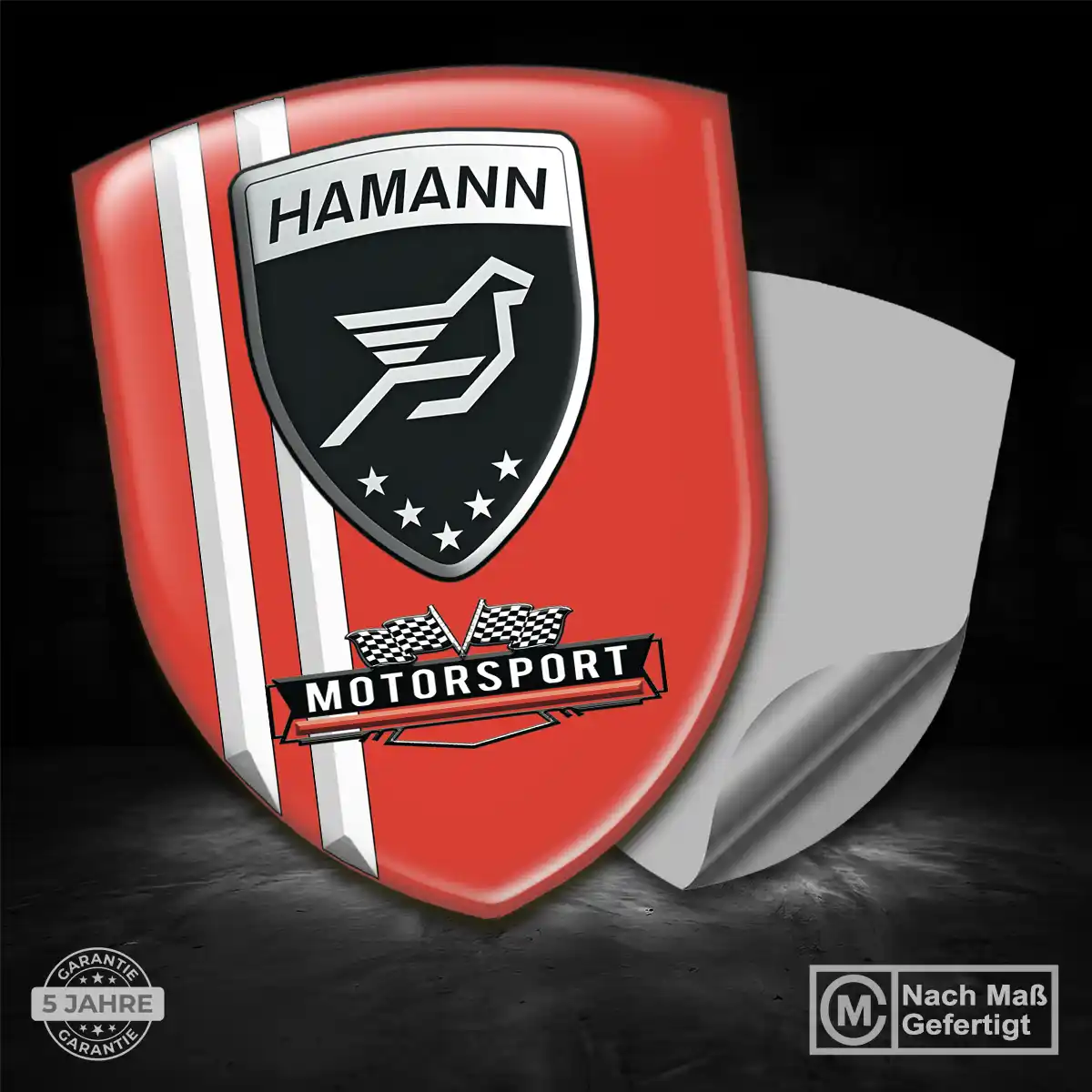 Hamann Aufkleber 3D Gel Wappen Auto Elegantes Design