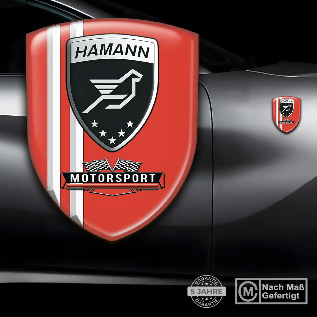 Hamann Aufkleber 3D Gel Wappen Auto Elegantes Design