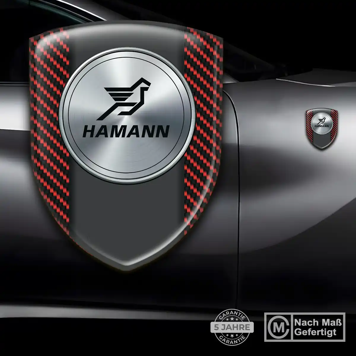 Hamann Aufkleber 3D Gel Wappen Auto Höchste Qualität