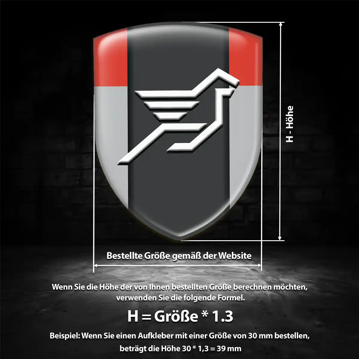 Hamann Aufkleber 3D Gel Wappen Auto Interieurdesign