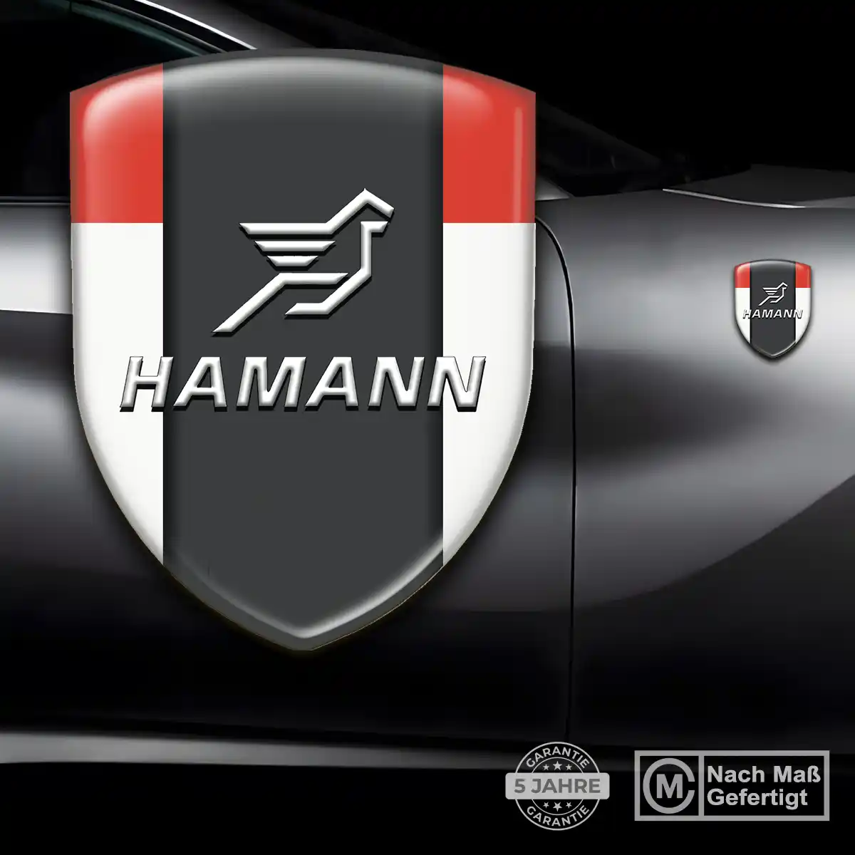 Hamann Aufkleber 3D Gel Wappen Auto Limitierte Auflage