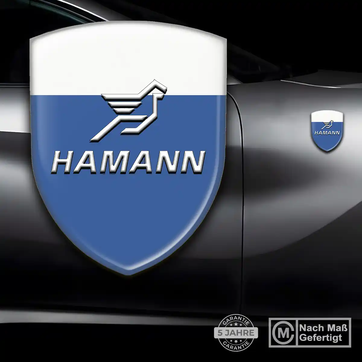 Hamann Aufkleber 3D Gel Wappen Auto Modernes Design