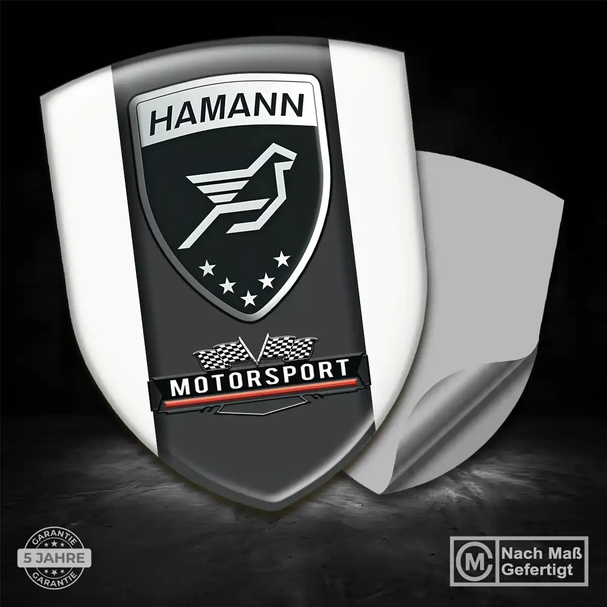 Hamann Aufkleber 3D Gel Wappen Auto Premium-Edition