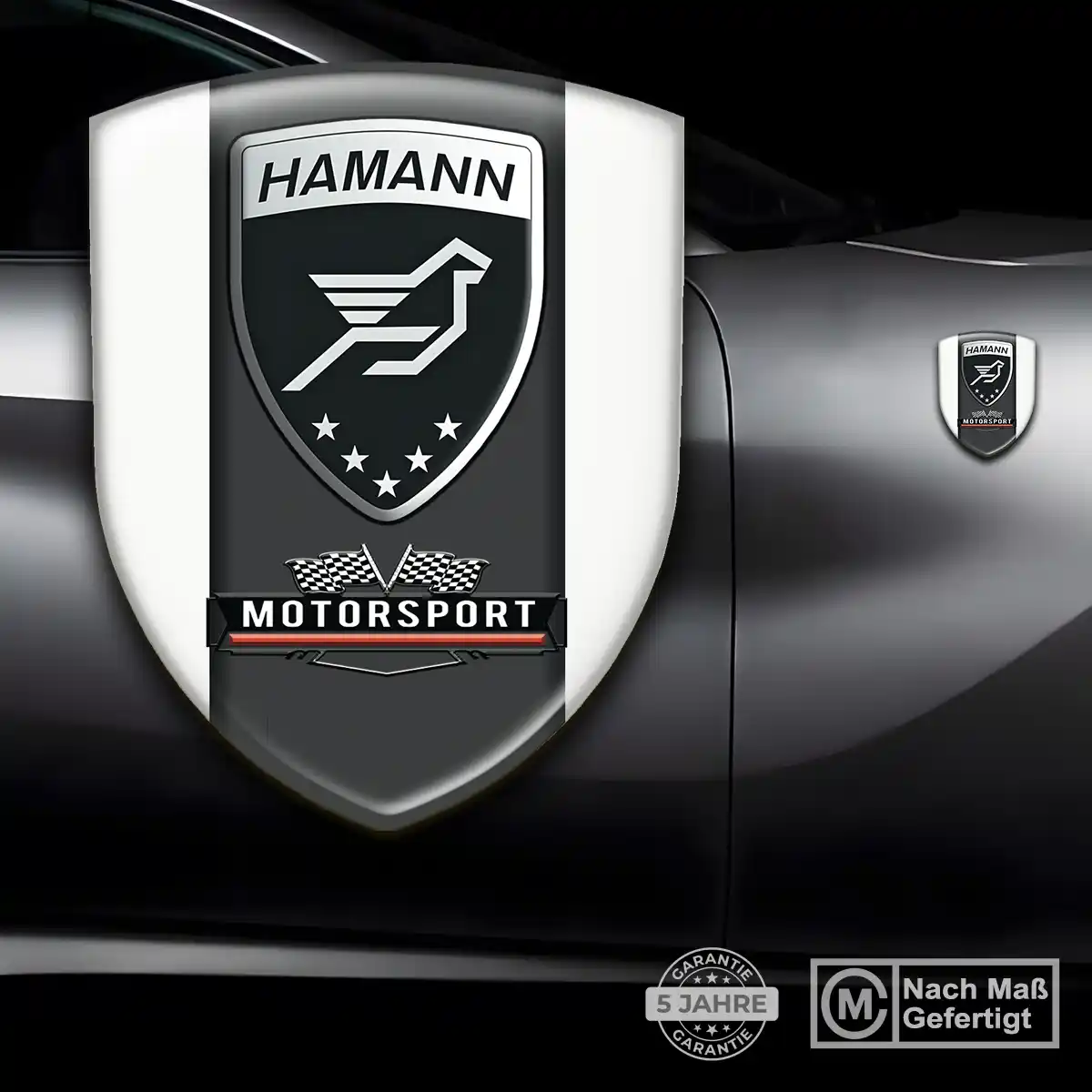 Hamann Aufkleber 3D Gel Wappen Auto Premium-Edition
