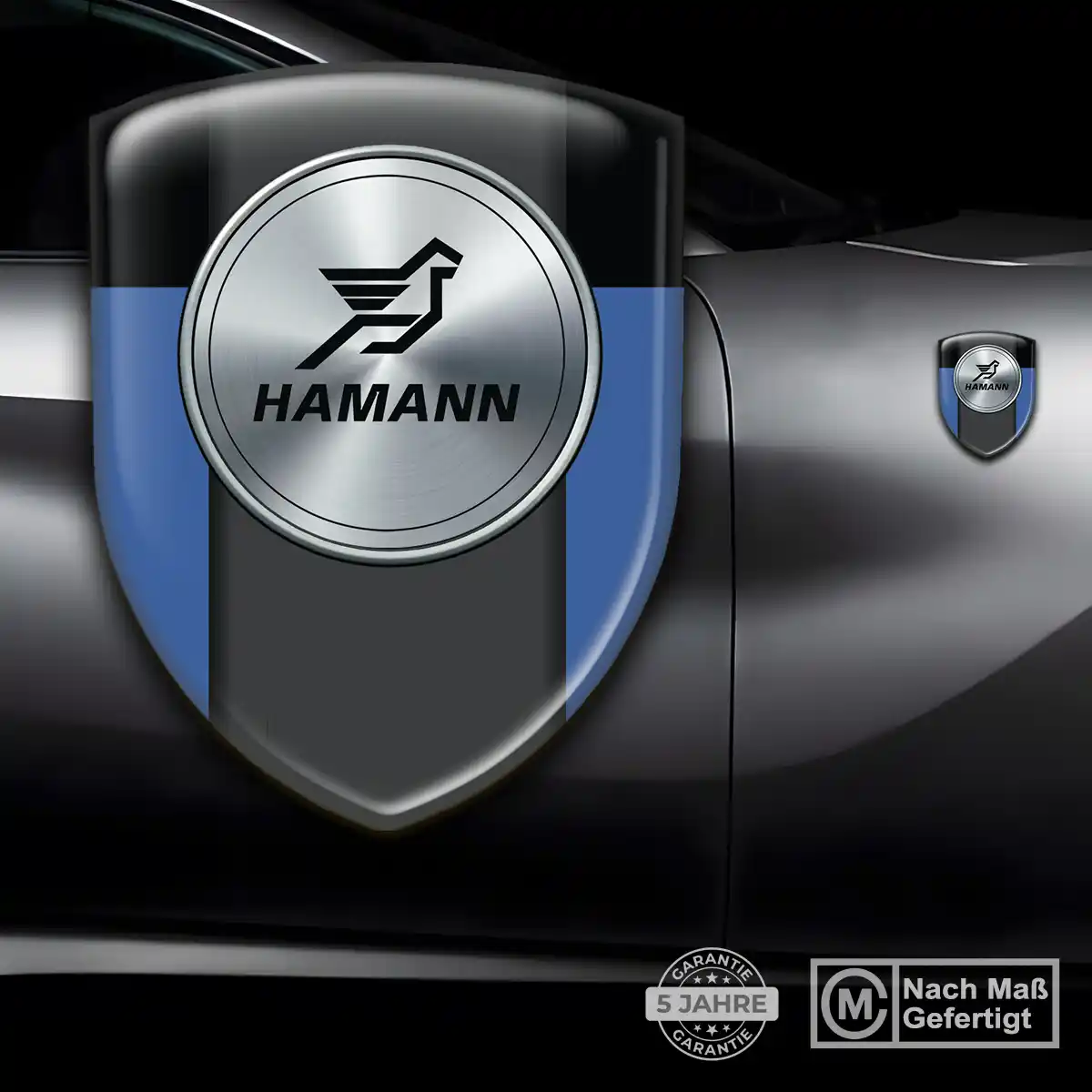 Hamann Aufkleber 3D Gel Wappen Auto Spitzenqualität