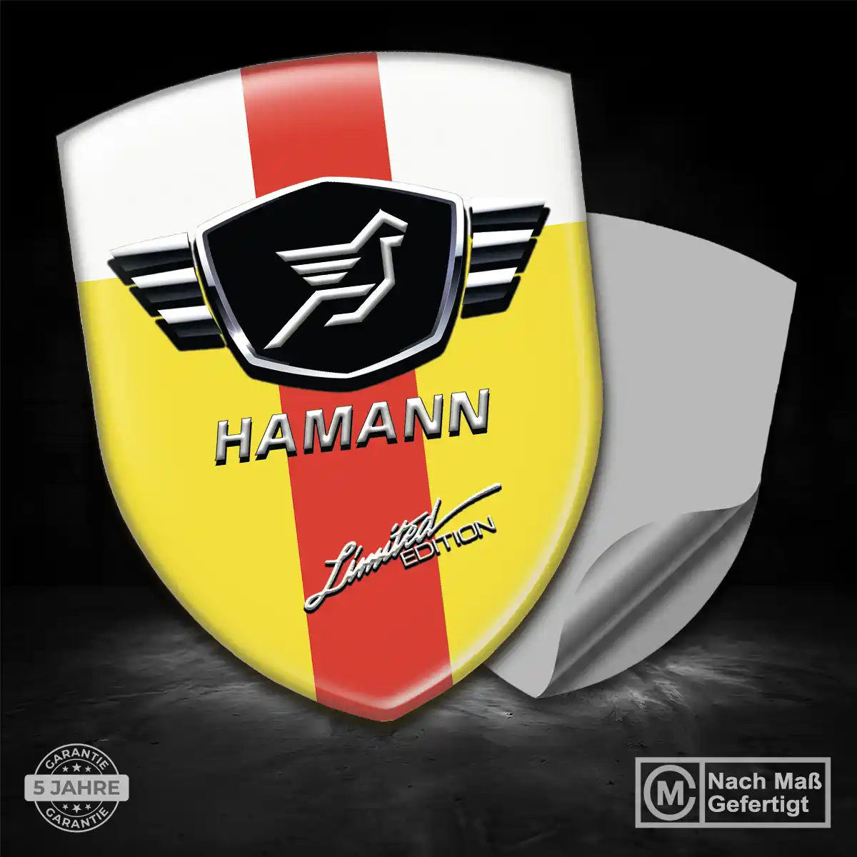 Hamann Aufkleber 3D Gel Wappen Auto Stilvolles Design