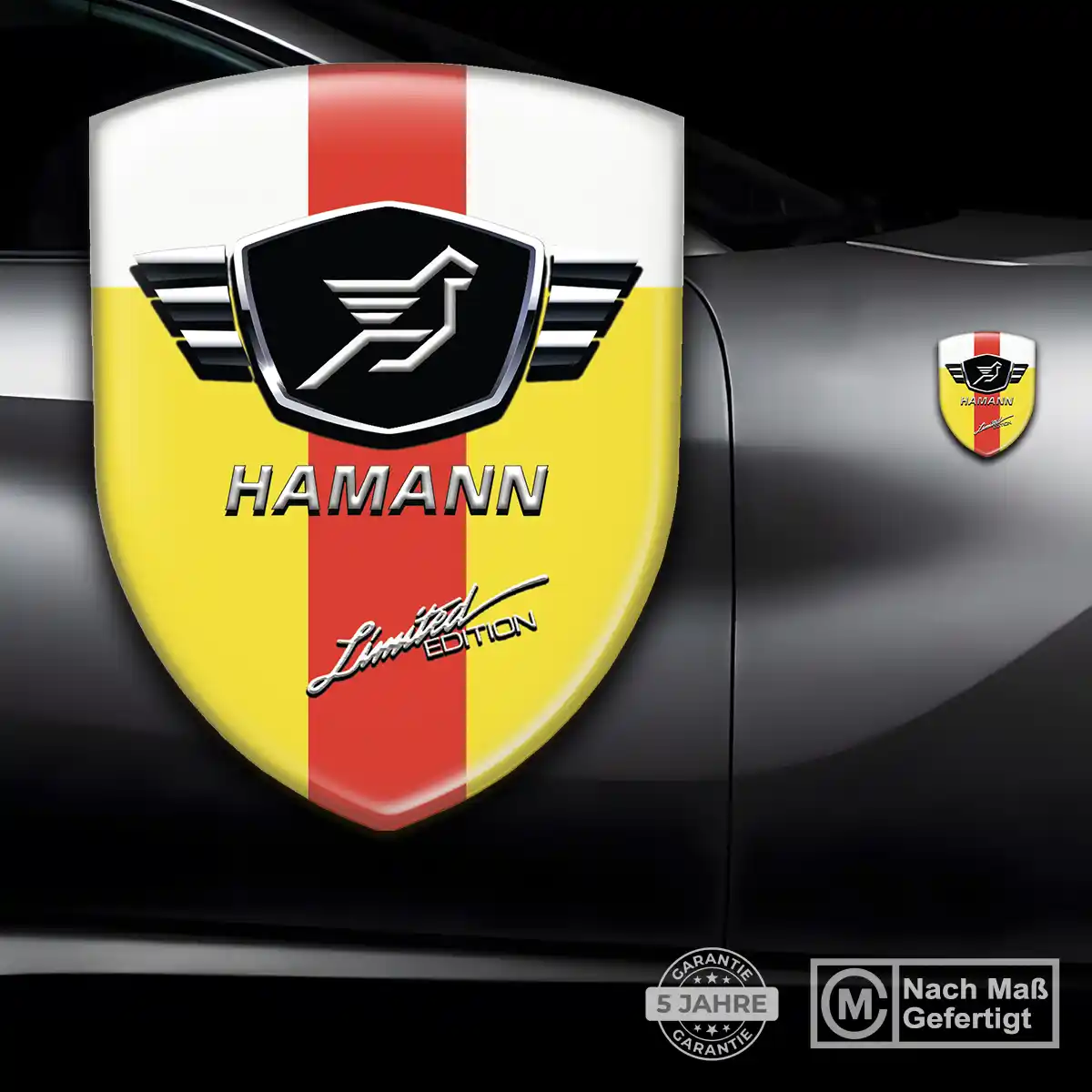 Hamann Aufkleber 3D Gel Wappen Auto Stilvolles Design