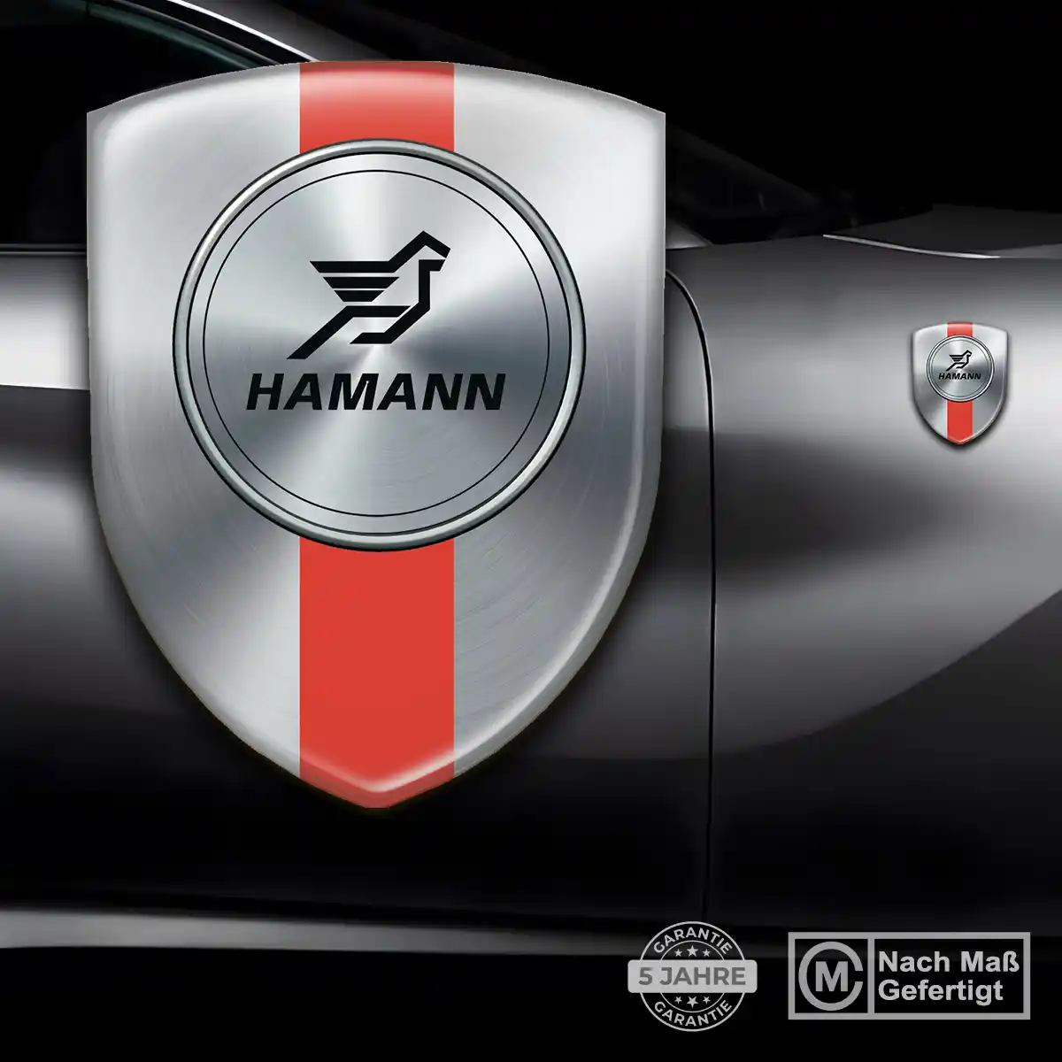 Hamann Aufkleber 3D Gel Wappen Überzeugende Qualität